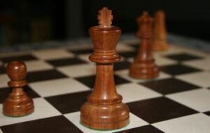 A chess board for ways to learn chess online